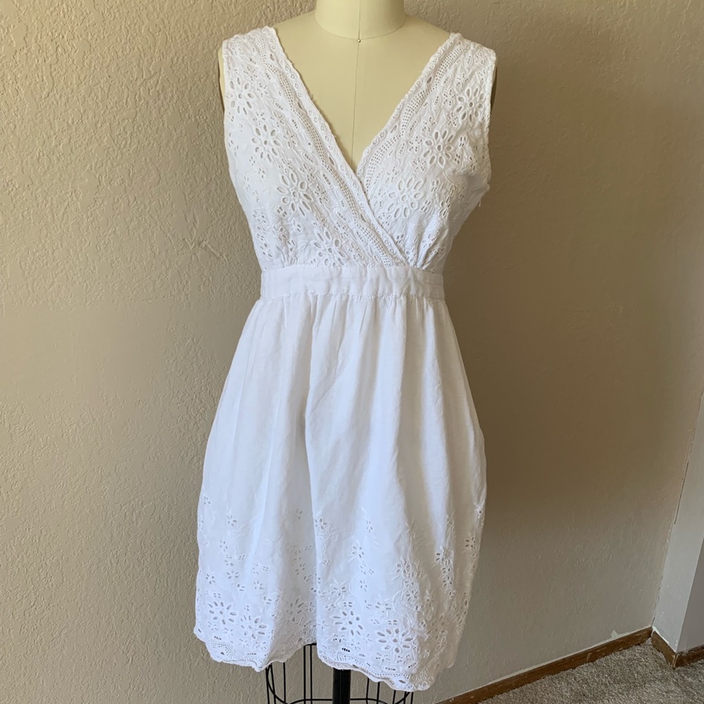 White lace summer dress